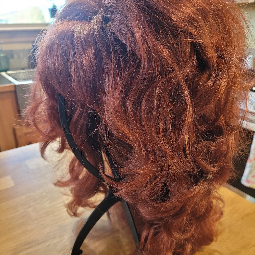 Auburn Red Buffont Wig - Full Cap - Halloween
